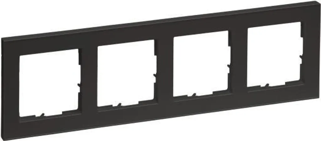 Plaque Legrand SEANO+ Anthrazit 4 postes 765484 au design ultra-plat