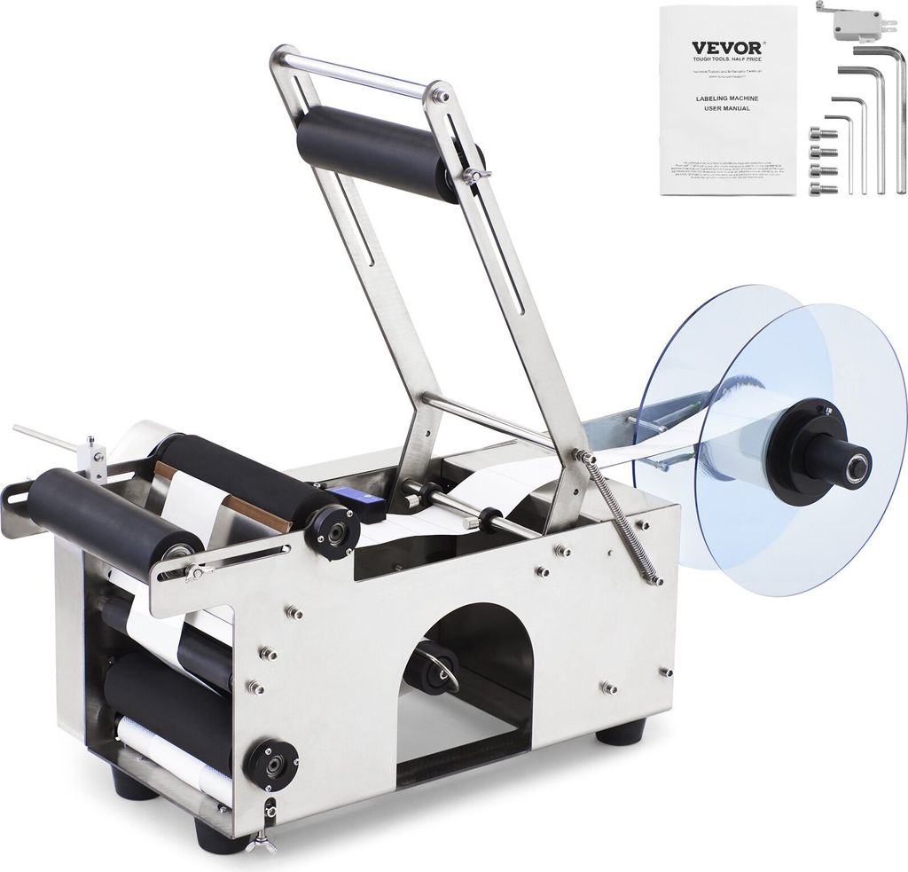 Halbautomatischer MT-50 Flaschen Etikettiermaschine Etikettenapplikator