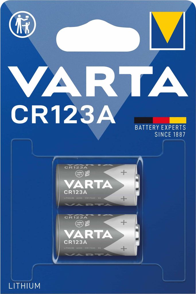 VARTA LITHIUM  CR123A Blister 2 Produktbild 