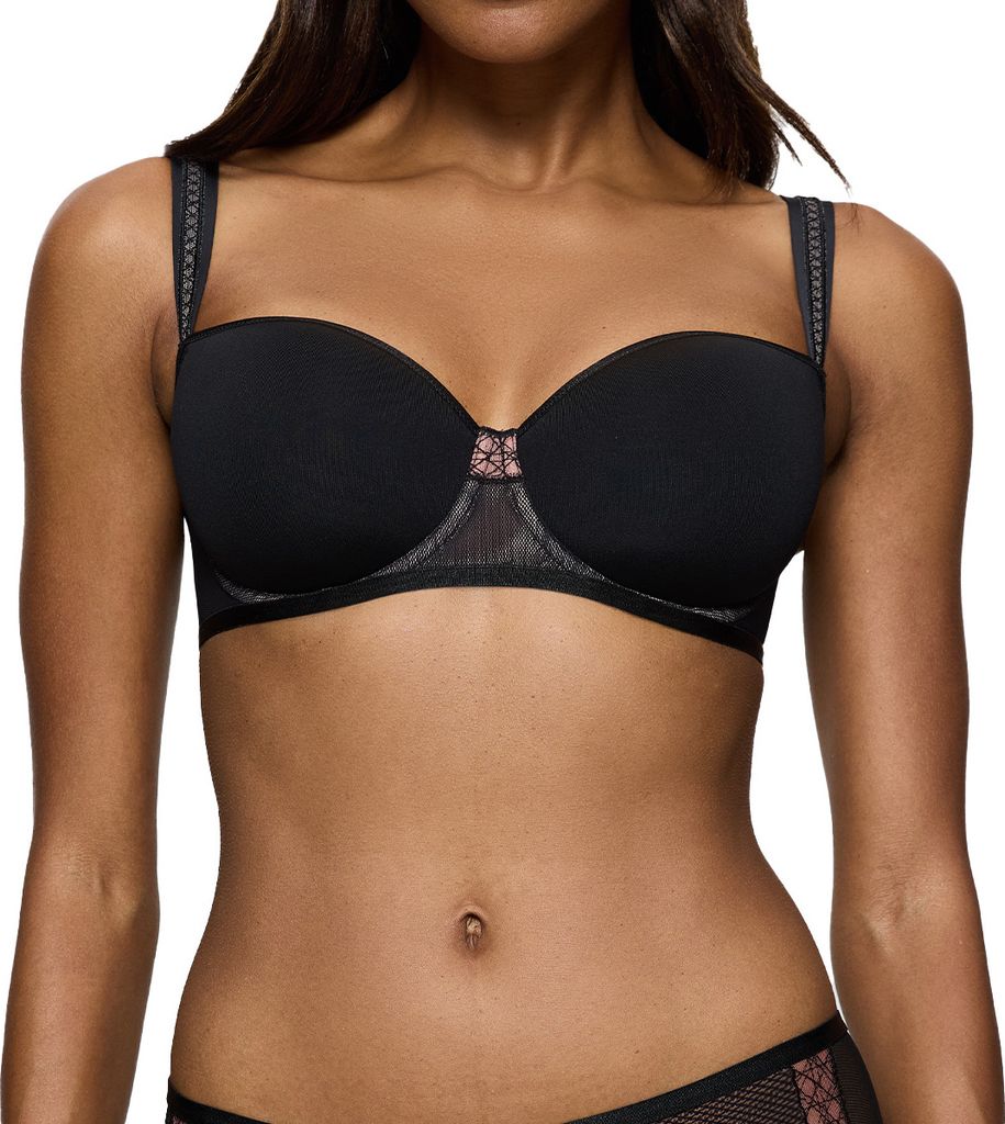 Triumph Damen Bügel-BH Palina Cosmic Heartbeat - BLACK - Größe 80 D