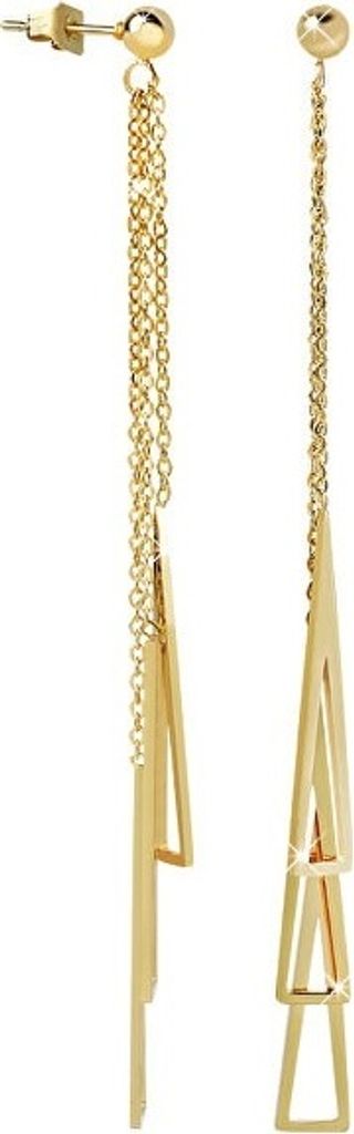 Trendige Triangle Tassel Ohrringe in Gold - & Elegant KP21737