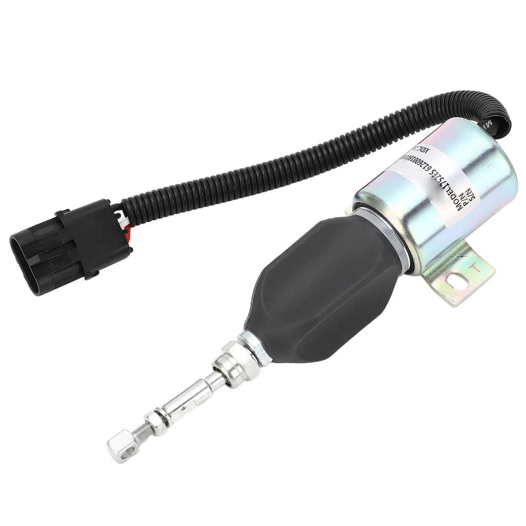 Électrovanne d'arrêt de carburant renforcée en acier pour moteur 24V