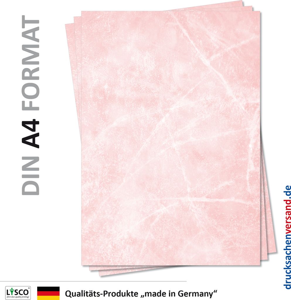 Gastronomie Papier (Rot-Eis-Marmor, DIN A4, 25 Blatt, MPA-5151b) für Speisekarten. Marmoriertes Papier, Marmorpapier rot zweiseitig bedruckt, für...