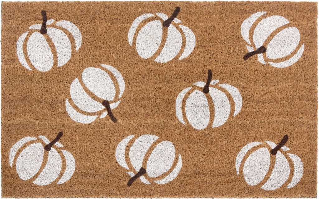 45x75 cm Rohožka Halloween biele tekvice 105676 – na von aj Obrázok produktu 