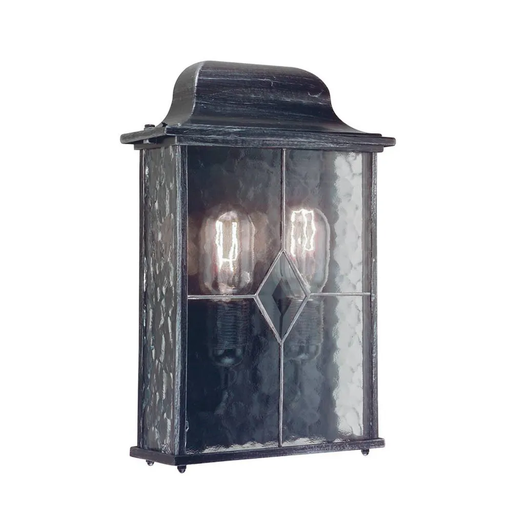 Applique d'extérieur Wexford Elstead noire 2xE27 en aluminium IP23