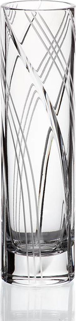 Vase 20,5 cm aus Bleikristall, transparent