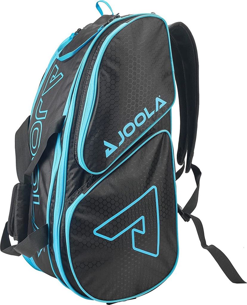 JOOLA Pickleball Schläger Tasche Tour Elite Bag black-light blue | Tennis Tischtennis Schläger Set Schlagspiel