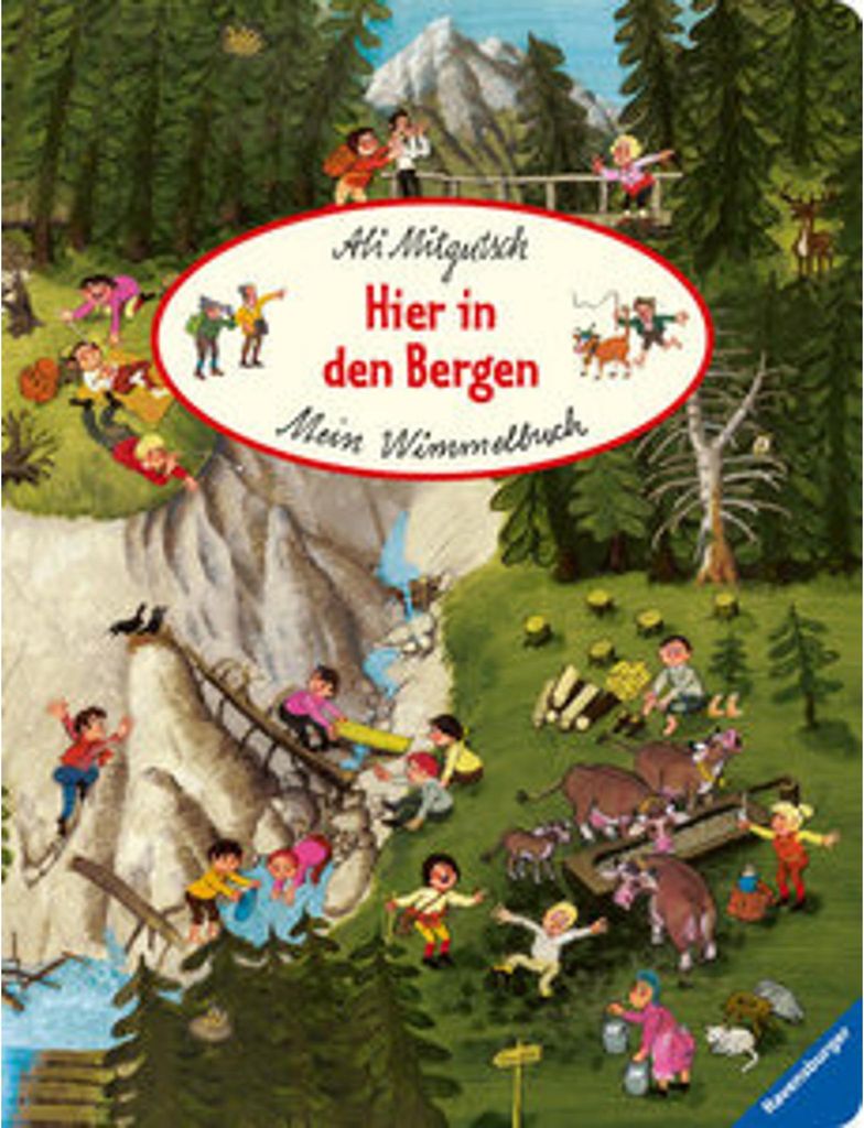 Ravensburger Pappbilderbuch Mein Wimmelbuch Hier in den Bergen 41787