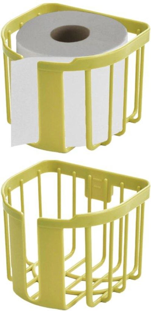 Zwei-Stück-Toilettrolly-Halter, an der Wand befestigbar, farbiger Kunststoff-Toilettrolly-Halter, Toilettrolly-Verteiler für Badezimmer und Campe...