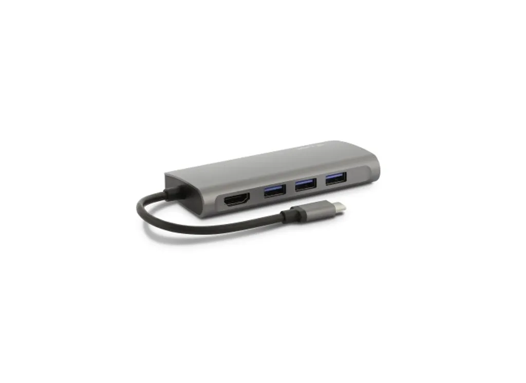 Réparer le manque de ports : Mini Dock USB-C 8 ports Ethernet HDMI Gris