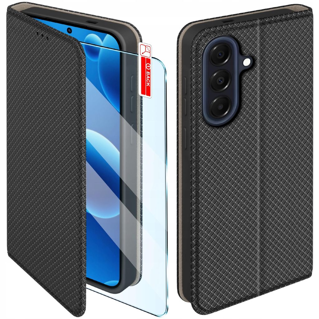 Etui Z Klapką Do Samsung A37 5G Zamykane Czarne Futerał + Zdjęcie produktu 