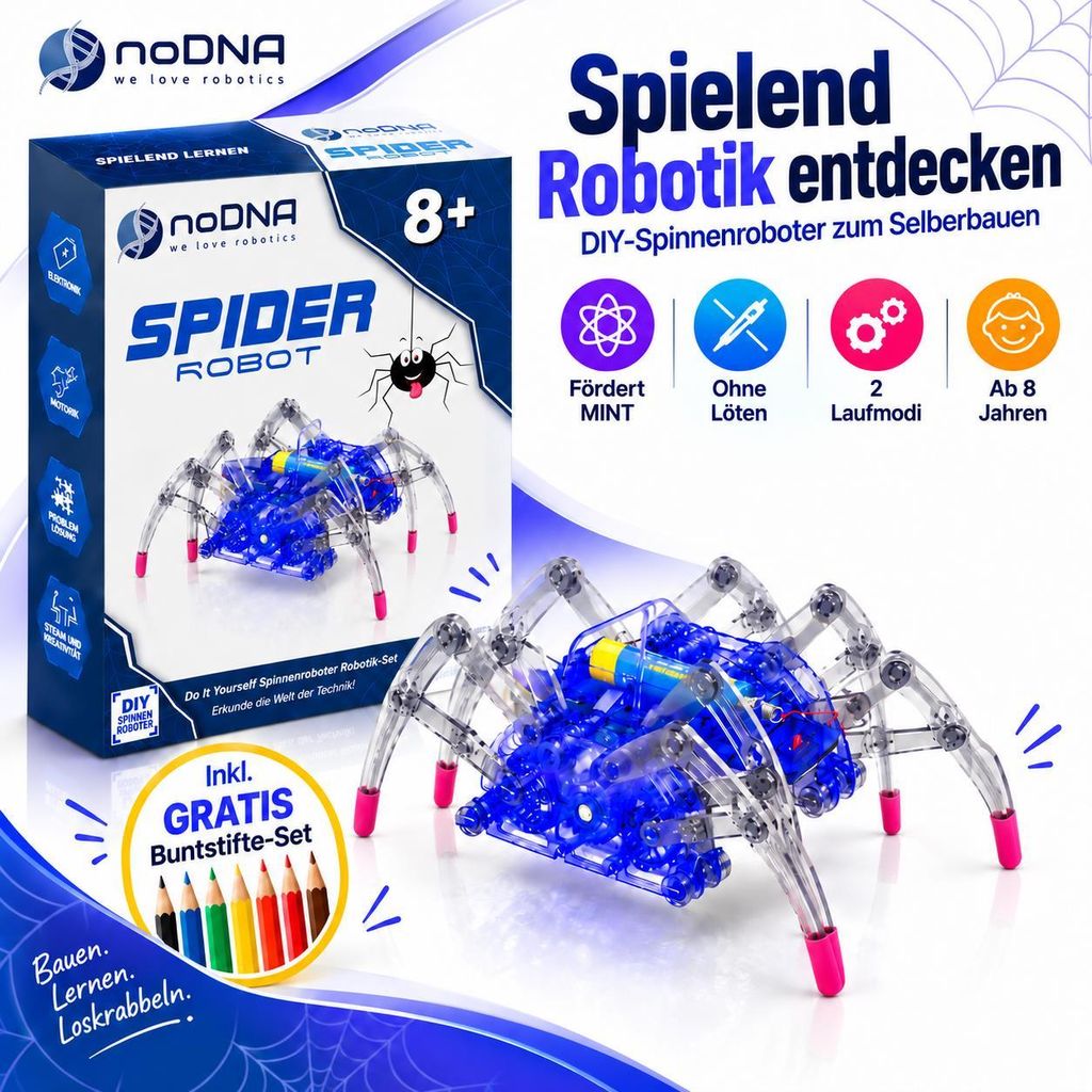 Spider Robot Spinnen Roboter zum selbst zusammenbauen – Produktbild 
