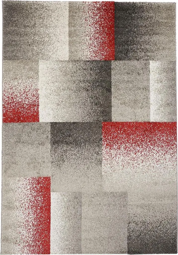 Grand tapis de sol géométrique DERBY A pour chambre à coucher élégante