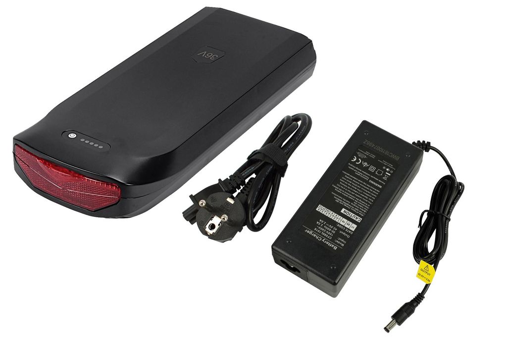 PowerSmart 36V 13Ah/468Wh Elektrofahrrad Akku für WAYSCRAL Everyway E300 28" / 24" Folding Electric Bike Takeaway E100 20" mit Ladegerät