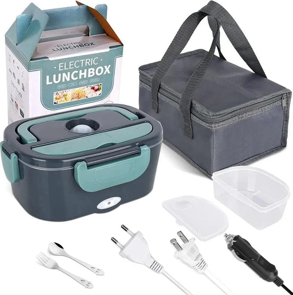 Boîte à lunch électrique 60W de 1,5L avec conception étanche grise