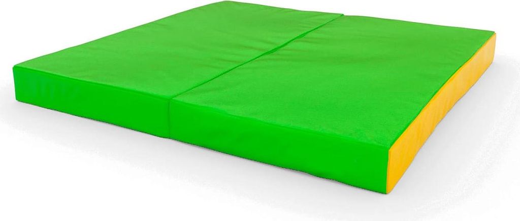 Gymnastická podložka 2-dielna 100x100x10 jasnozelená a žltá Obrázok produktu 