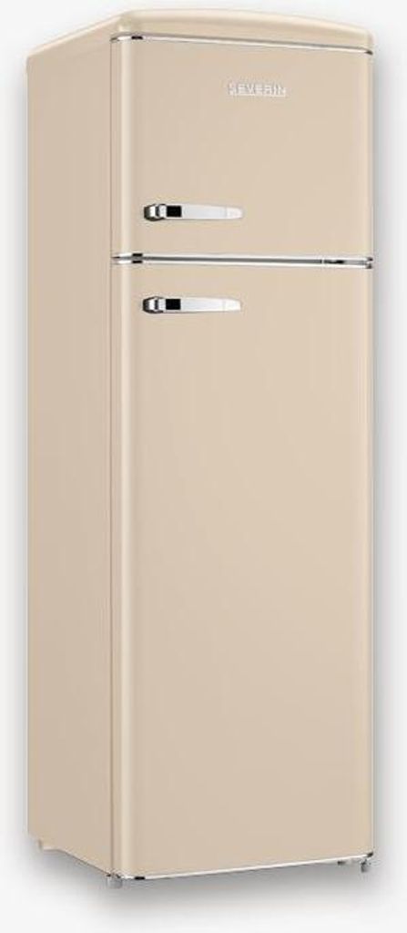 SEVERIN Retro Kühl-/Gefrierkombination Doppeltürer RKG 8985 aus Kunststoff, creme Kühlschrank Kühlschrank Retro Kühlschrank Mit Gefrierfach K...