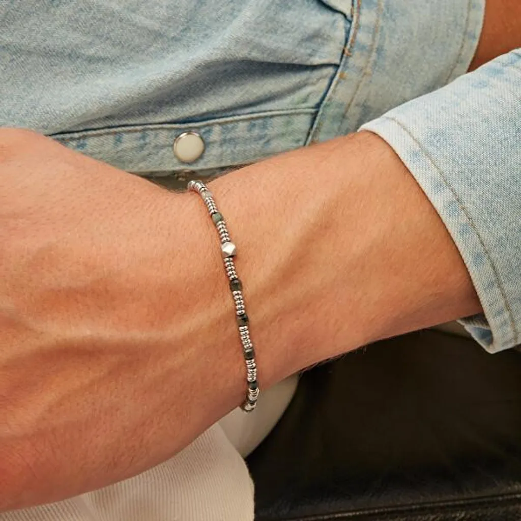 Bracelet émeraude pour mariage et cérémonie - Perles Priam TJ3647