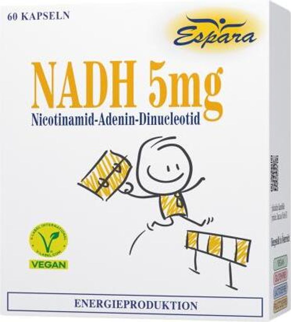 Espara NADH 5 mg mit 5 mg Co-Enzym 1 Kapseln, 60 St. Kapseln