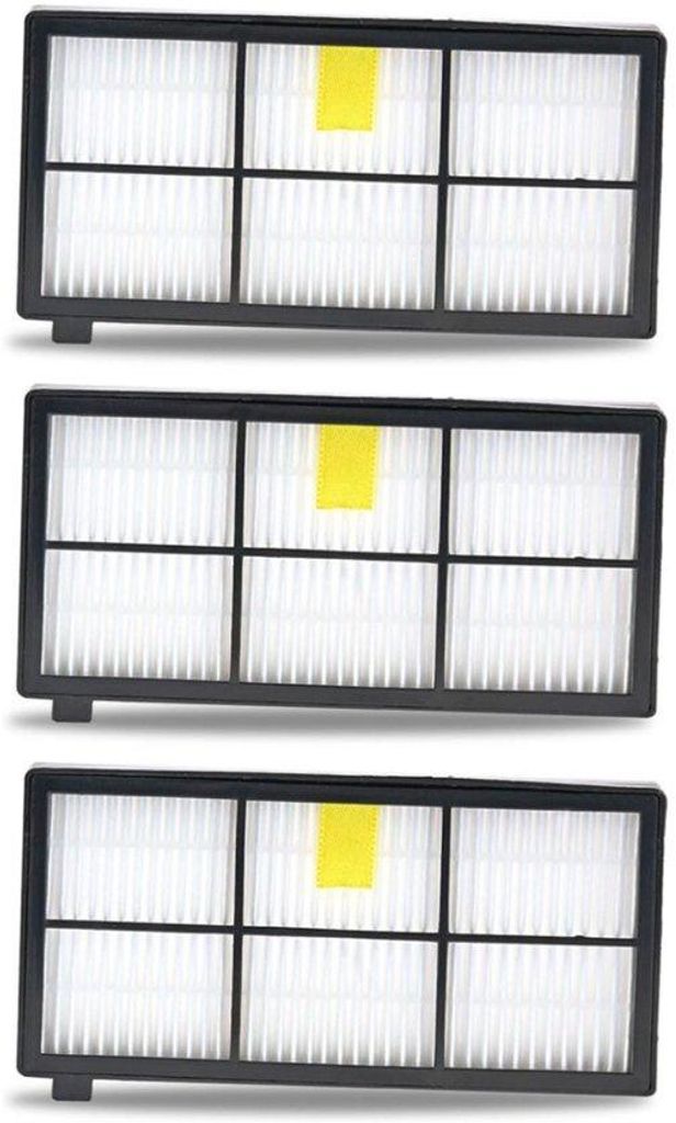 3 Stuks HEPA Filter für iRobot Roomba 800 und 900 Serie - Staubsauger Ersatzteil - Filter - Staubsauger Pflege und Reinigungsaccessoires
