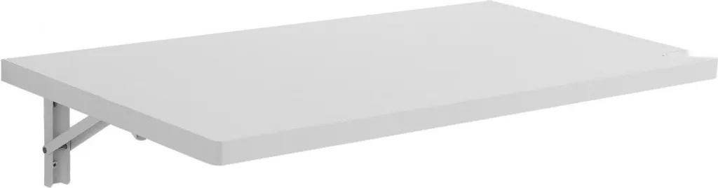 Table pliante murale 80cm supportant 50kg - Plateau bois blanc robuste - 10