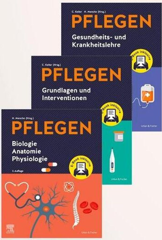 PFLEGEN Lernpaket 3.A. + E-Books: Grundlagen - Anatomie - Image du produit 