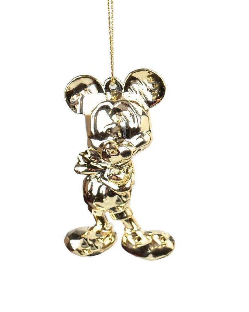 Disney Micky Maus und Mini Maus Ornament Chrome Acryl Gold Weihnachten