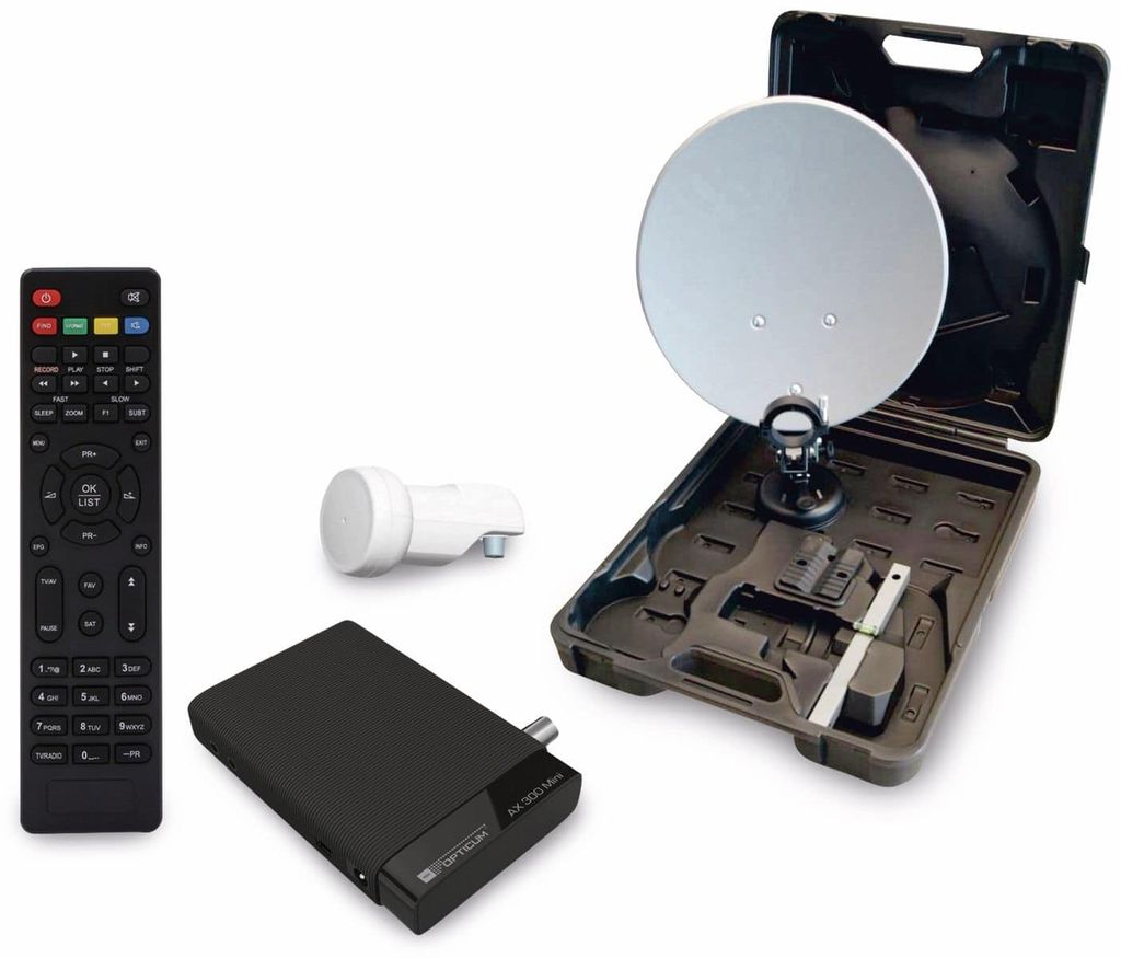 Digitales HDTV Camping-Komplettpaket RED OPTICUM