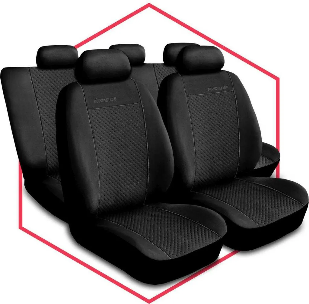 Coprisedili Renault Clio Universali Prestige Nero - Set Completo - 11