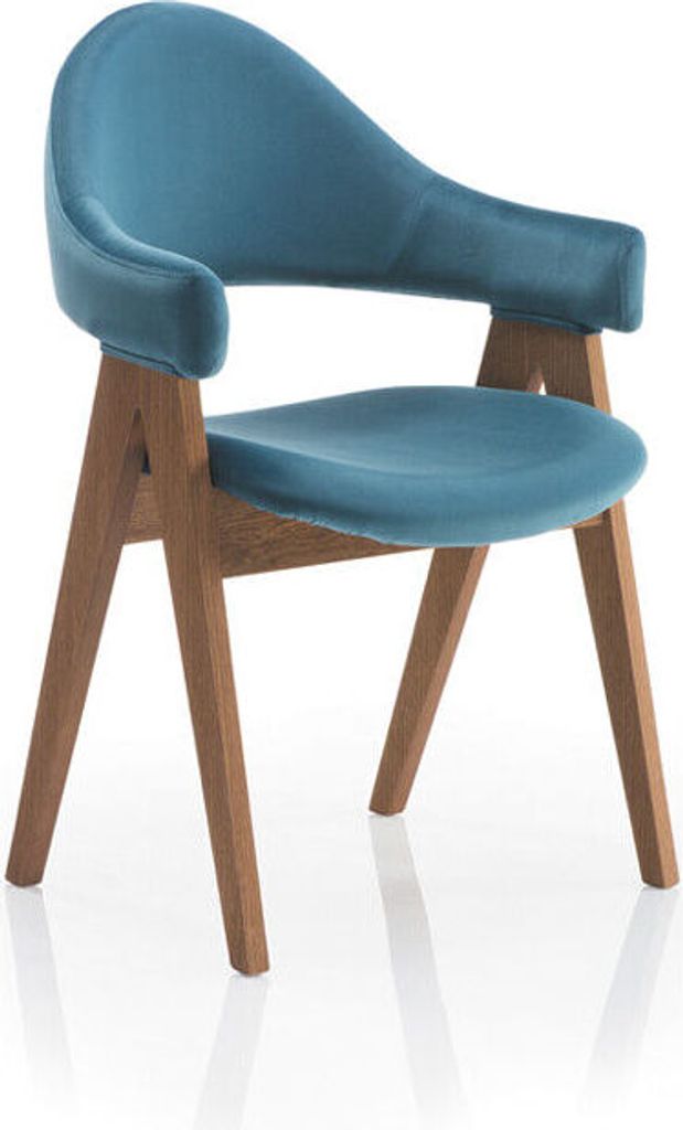 Esszimmer Set 6x Stuh Luxus Design Polster Massiv Holz Stühle Sitz Büro Office