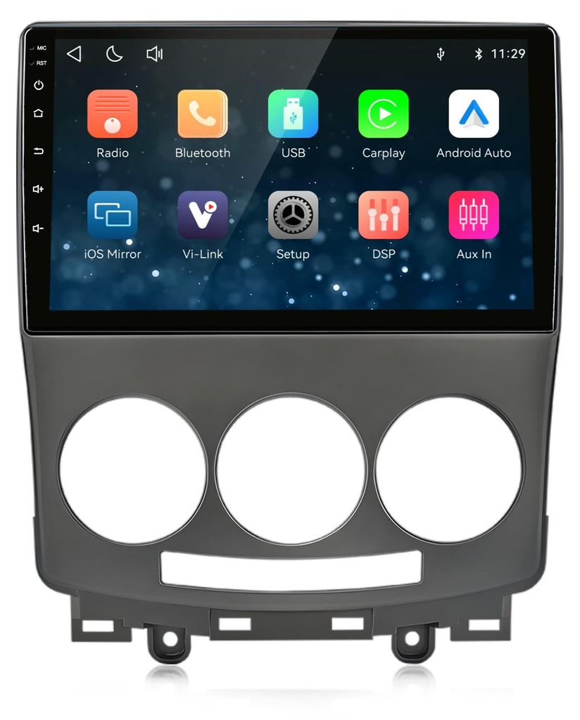 9 Zoll Autoradio Plug & Play Linux für Mazda 5 2005–2010 Produktbild 
