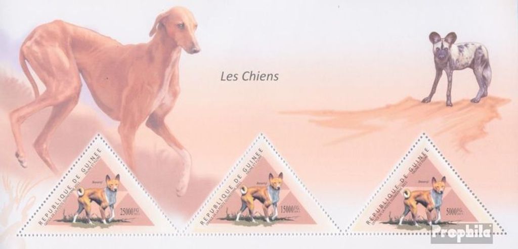 Briefmarken Guinea 2011 Mi Block 1994 (kompl. Ausgabe) postfrisch Hunde (Basenji)