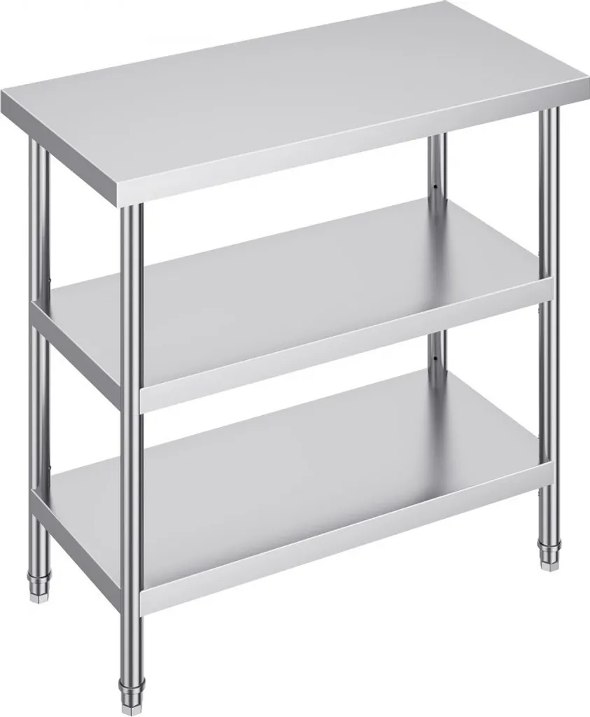 Table inox hygiénique 457x914mm : fini les plans de travail fragiles