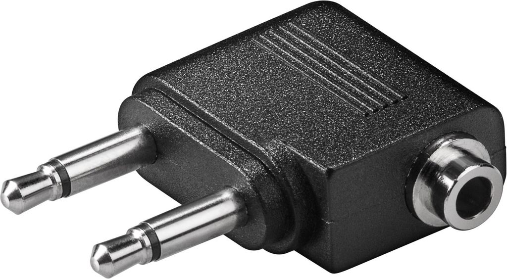 Wentronic 61006, 2x3.5 mm mono, 3.5 mm stereo, Schwarz Produktbild 