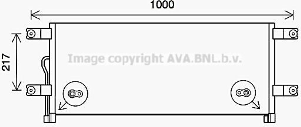 Kondensator, Klimaanlage HIGHWAY AUTOMOTIVE 40033013