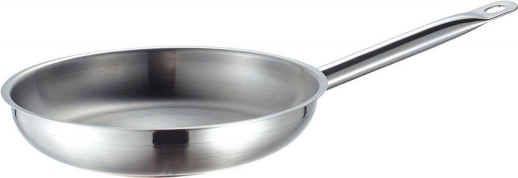 Schulte-Ufer Bratpfanne Profi-Line i, Grillpfanne, Edelstahl 18/10, 24 cm, 6451-24 i