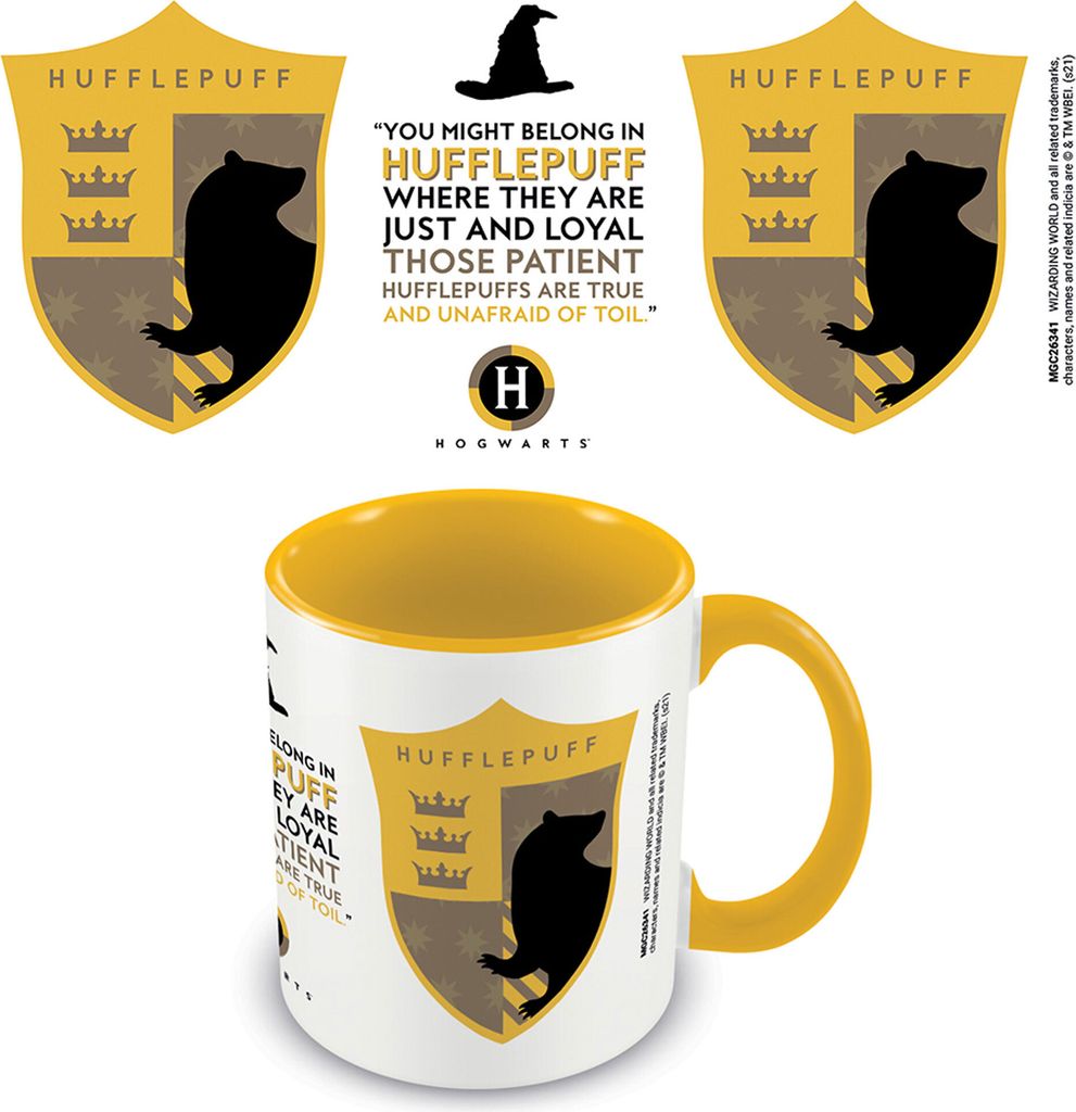 Harry Potter - Lizenz Tassen 3D - Hufflepuff - Yellow