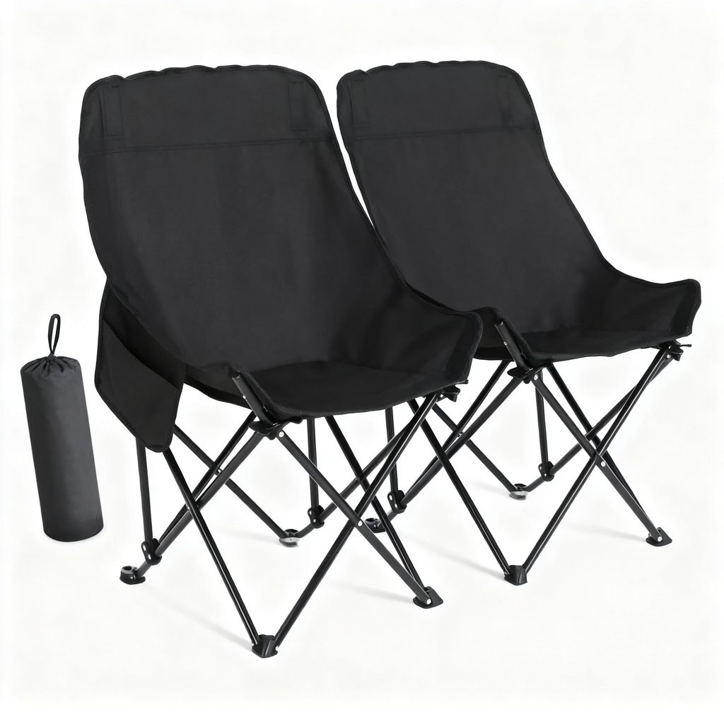 2er-Set Faltstuhl Campingstuhl Sommer - Angelstuhl & Produktbild 