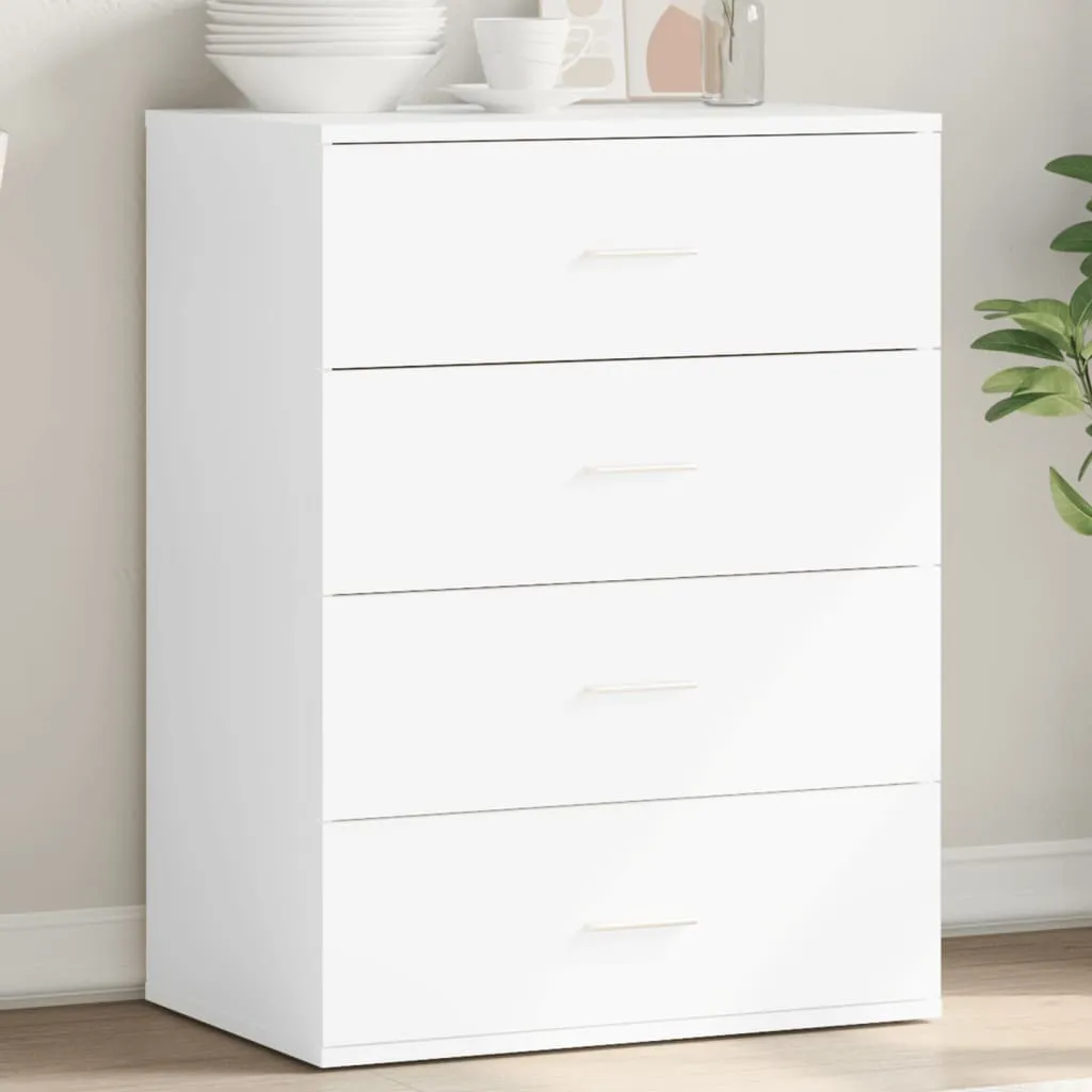 Mobiletto Credenza Bianca vidaXL 60x39x80 cm | Ideale per Cameretta o Soggiorno