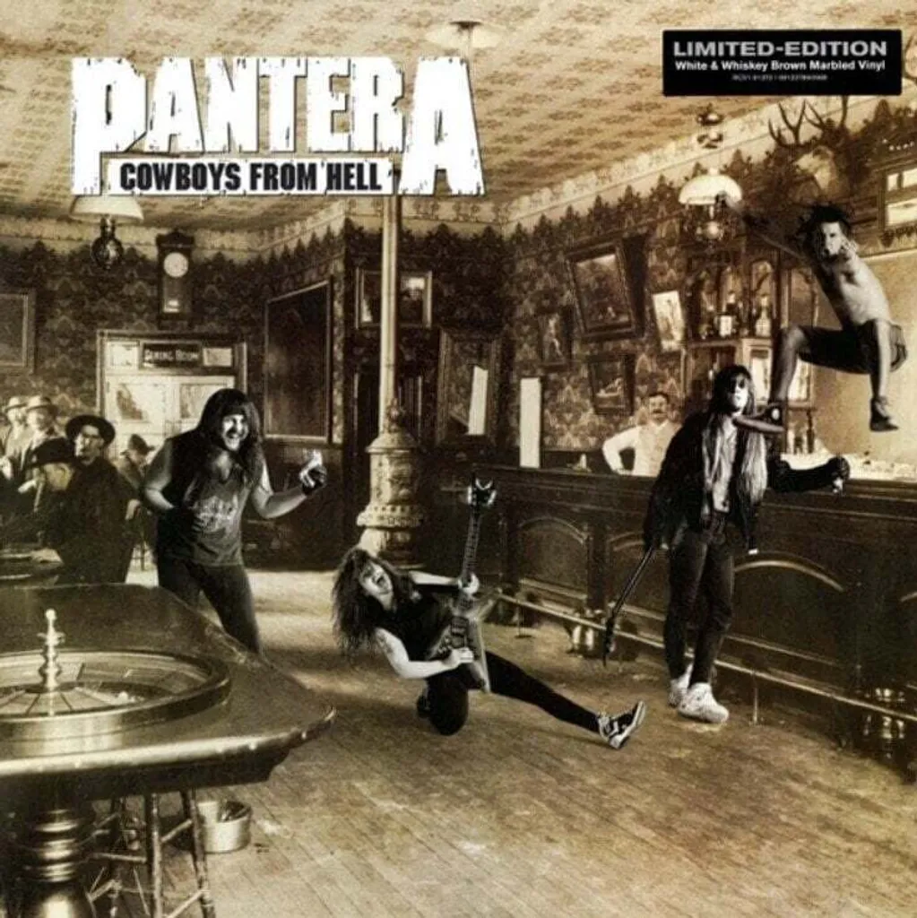 Disque Vinyle Pantera Cowboys From Hell Réédition Limitée Marbré 12" LP