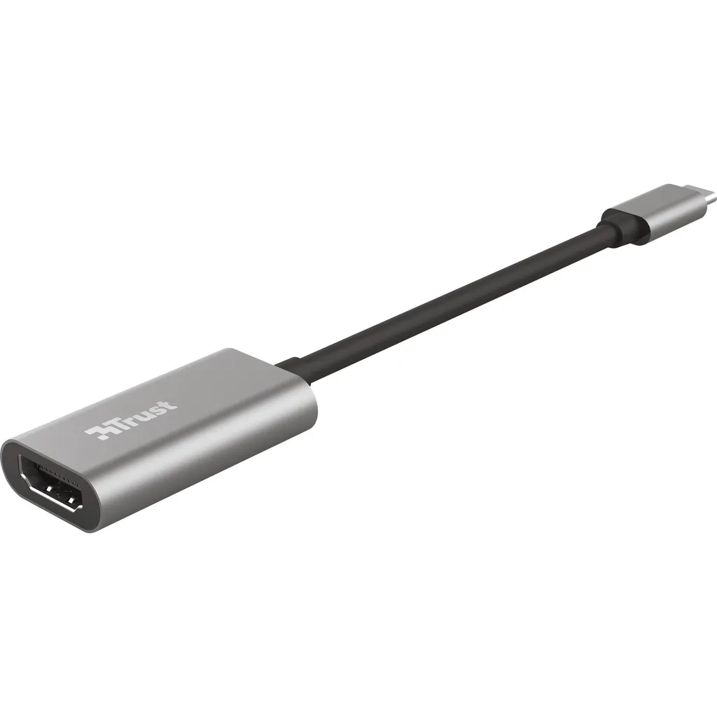 Trust Dalyx Adaptateur USB HDMI : Solution Double Écran 4K Gris Sidéral - 2