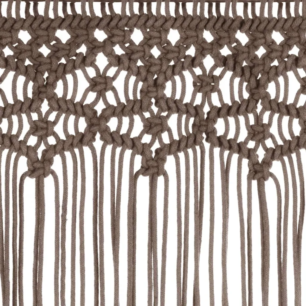 Tenda Macramè VidaXL 140x240 Cotone - Decorazione Murale e Divisorio - 3