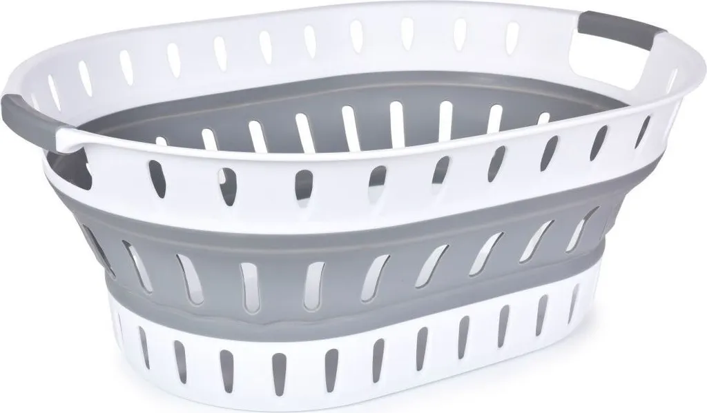 Fini l'encombrement avec ce lot de 2 paniers à linge pliables de 36 L