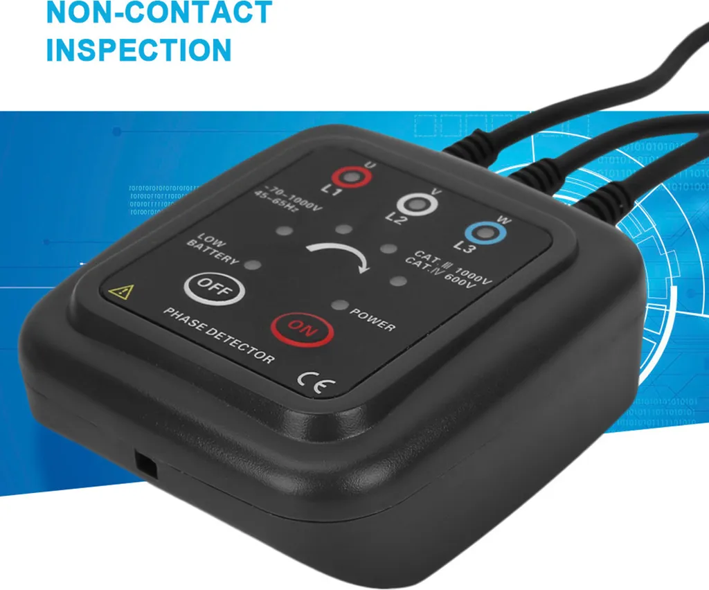 Détecteur de Séquence de Phase à Induction Magnétique AC 70-1000V