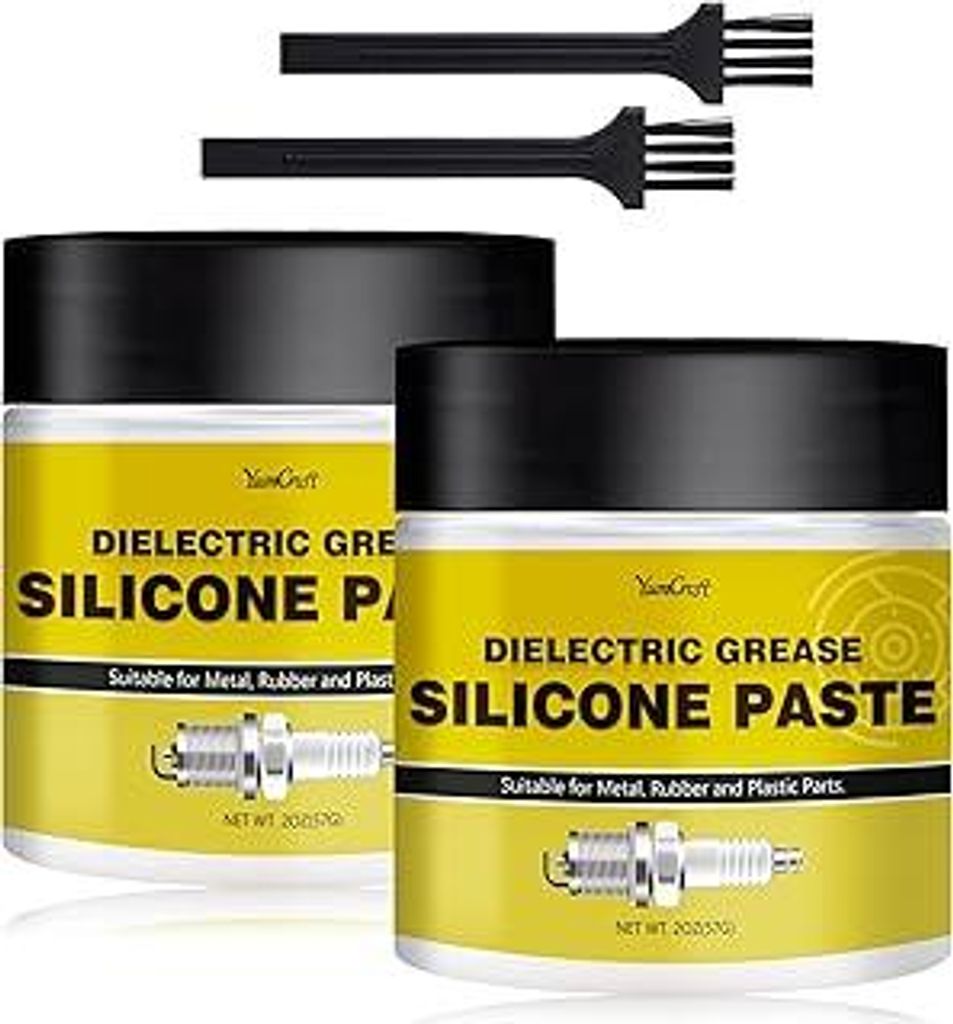 100% Silikonfett 114g, Transparent Nichtleitendes Mehrzweckfett für Kaffeevollautomaten – Armaturen, Dichtungen, O-Ringe, Lager, Batteriepol, Gu...