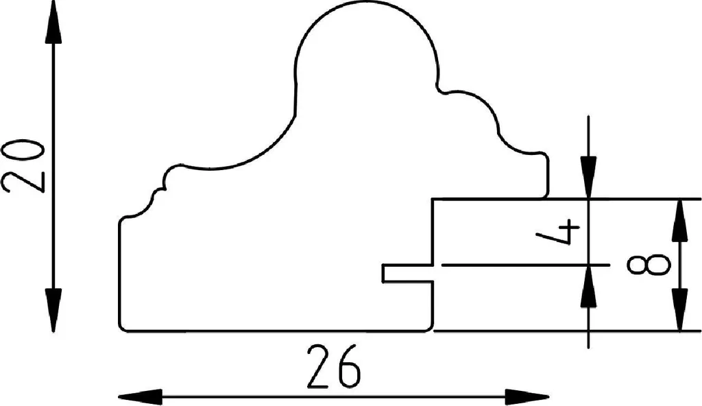 Cornice 25x70 Legno Oro Profilo 86 Barocco | Qualità Professionale
