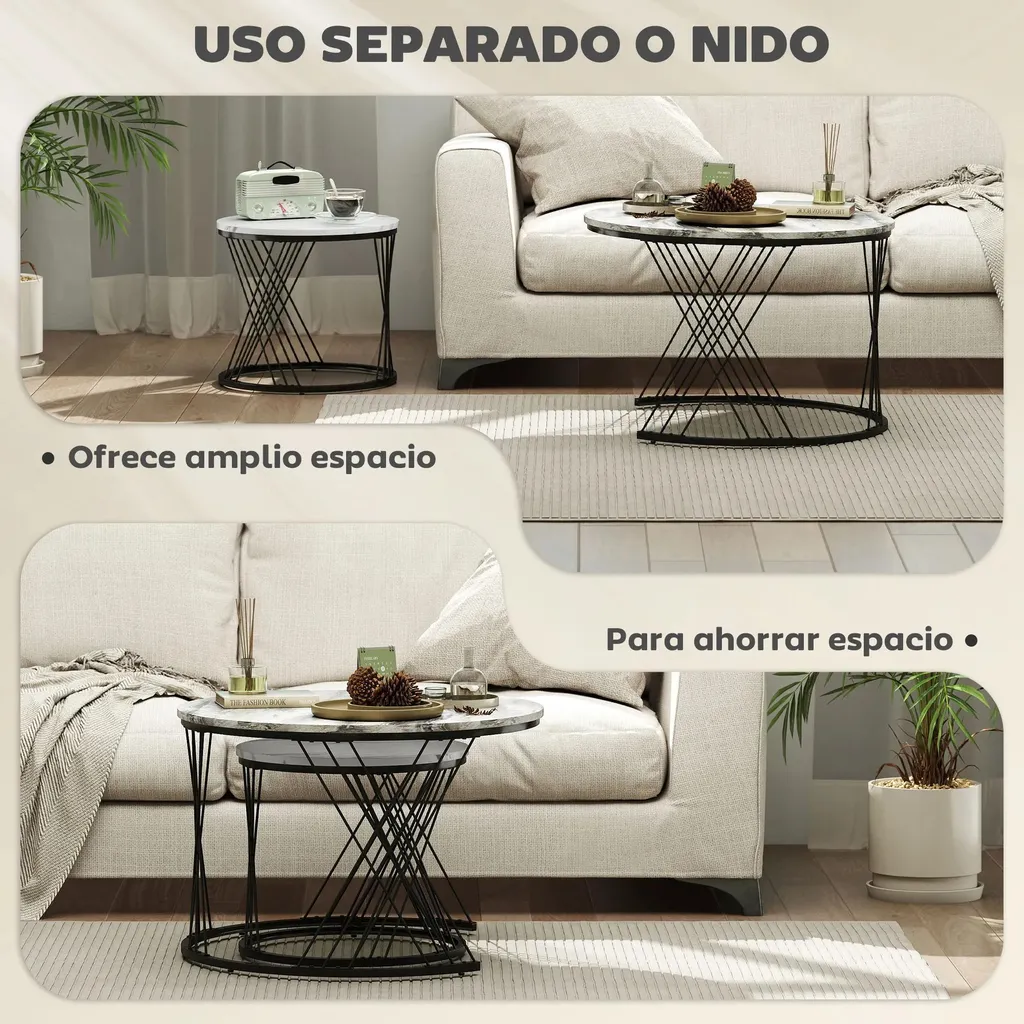 Tables basses gigognes de salon pour optimiser les petits espaces - 3