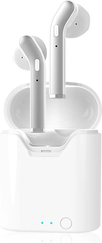 TWS Cuffie Auricolari Senza Fili Bluetooth 5.0 Binaural Sport Bass Bianco