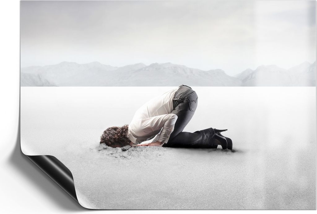 DEQORI Magnetmatte Universal 59x42 cm (A2) 'Verlorene Reflexion' Magnetfolie Kalender Planer