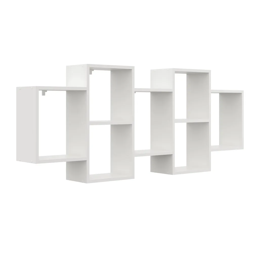 Étagère murale moderne blanche 160 cm - Fixation invisible et robuste - 2